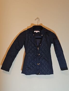 Girl's Black Quilted Jacket